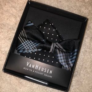 Van Heusen Bow Tie and Pocket Square
